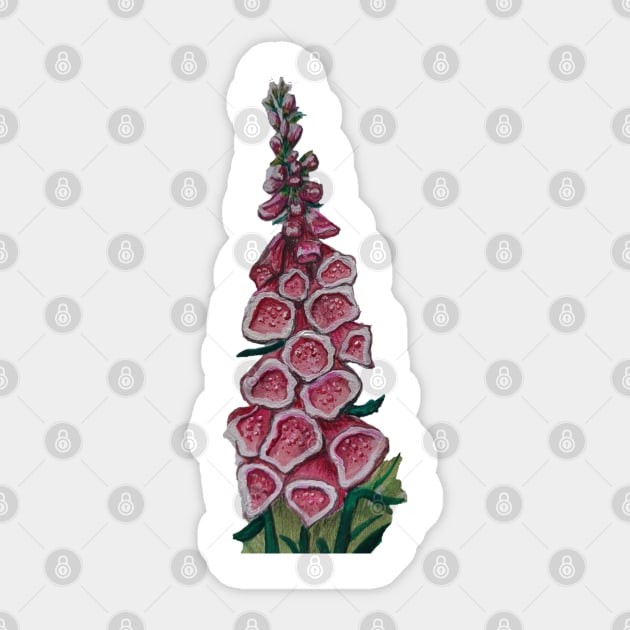 Foxglove Sticker by AlexandraRose